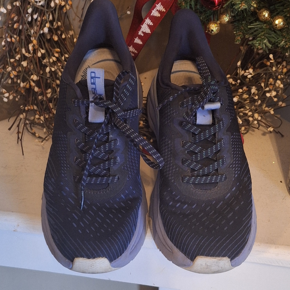 Dansko Peony Navy Mesh Athletic Walking Shoes With Light Blue Sole 38 (7.5)